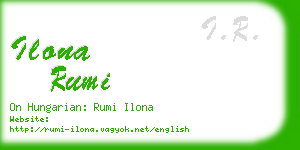 ilona rumi business card